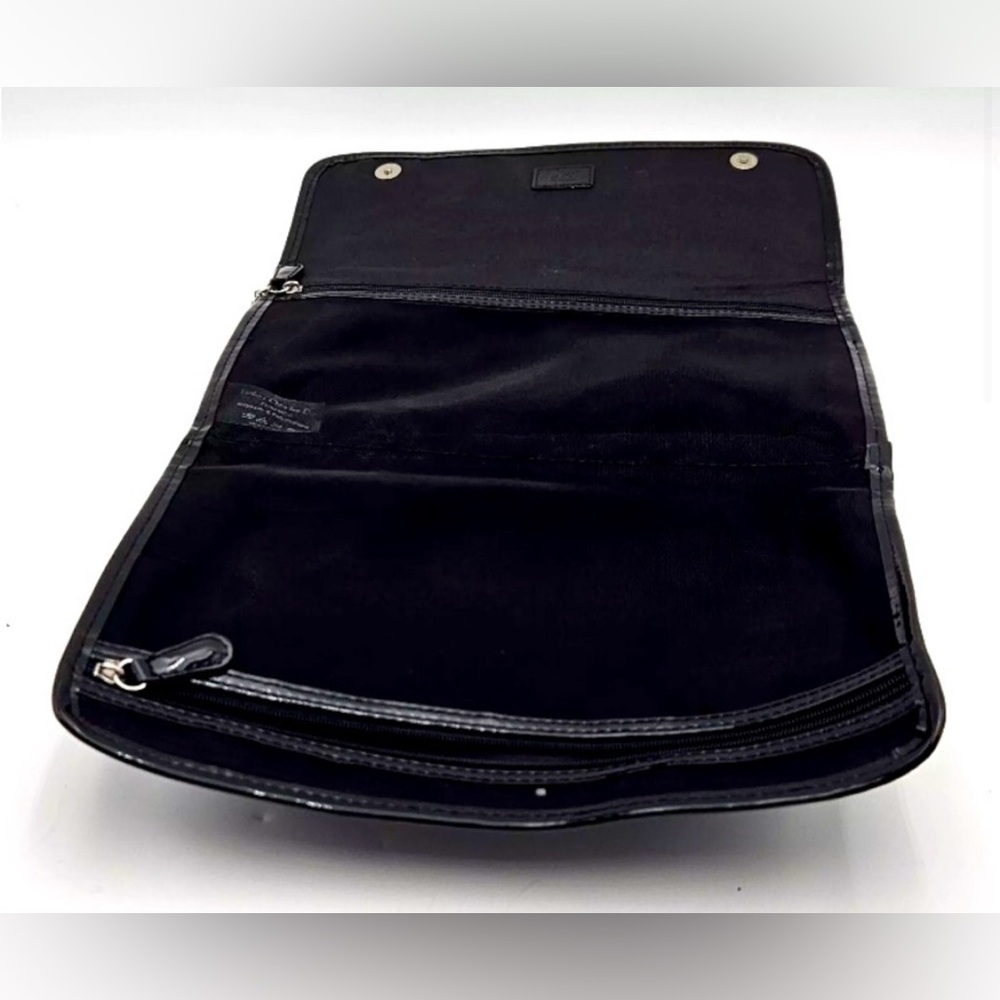 Dior Black Glossy Clutch Structured Elegance - Picture 4 of 8
